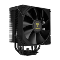 GAMDIAS BOREAS E2-410, Black Edition, 120mm, CPU Kule Tipi Hava Soutma, Dorudan Temas Teknolojisine Sahip 4 adet Gelimi Bakr Is Borusu (AMD AM4-AM5 ve INTEL Tm ilemciler ile uyumlu)