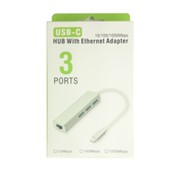 POWERGATE PG-TTU02, Type-C TO USB3.0, MegaBit Ethernet Kart