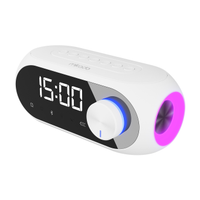 MIKADO MD-W7, Beyaz, 5W, FM Radyo, USB, AUX, Bluetooth, Kablosuz, Tanabilir, 1200mAh Batarya, Alarml Saat, Derece ve Speaker