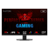 RAYDIN EG32EQI-180HZ, 31.5", 1ms, 180Hz, 2K Quad HD, 2xHDMI, DP, Hoparl�r, IPS LED, Flat, Frameless, FreeSync Gaming Monit�r