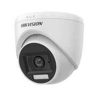 HIKVISION DS-2CE76D0T-LPFS 2Mpix, 20Mt Gece Gr, 2,8mm Lens, Hybrid Light, Dahili Mikrofon, Plastik Dome Kamera