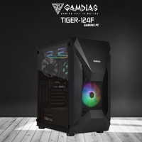 GAMDIAS TIGER-124F, i5-12400F, 16Gb Ram, 512Gb NVMe SSD, 8Gb GDDR5 RX580 Ekran Kart, 500W Kasa, Free Dos GAMING PC