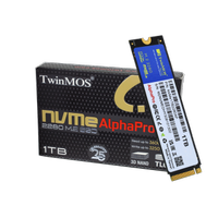 TwinMOS NVMe1TB2280AP, AlphaPro, 1TB, M.2 PCIe  NVMe, Gen3, SSD, 3600-3250Mb/s, TLC 3DNAND