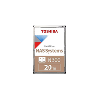 TOSHIBA N300, HDWG62AUZSVA, 3.5", 20TB, 512Mb 7200 Rpm, SATA3, 7/24 NAS, SERVER, HDD