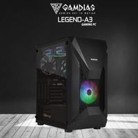 GAMDIAS LEGEND-A3, i5-12400F, 16Gb Ram, 500Gb NVMe SSD, 6Gb GDDR6 GTX1660 Super Ekran Kart, 500W Kasa, Free Dos GAMING PC