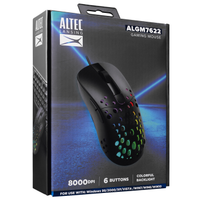 Altec Lansing ALGM7622, Siyah, Led Aydınlatma ,  8000DPI, USB Kablolu, Optik, Gaming Mouse