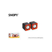 SNOPY SN-66 1+1 Masa Üstü USB SPEAKER (Kırmızı) 