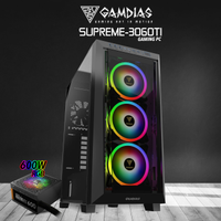 GAMDIAS SUPREME-3060TI, AMD Ryzen 7 7700X, 32Gb Ram DDR5, 1Tb NVMe SSD, 8Gb GDDR6 RTX3060TI Ekran Kartý, 600W Kasa, Free Dos GAMING PC