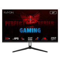RAYDIN EC27DFI-240HZ, 27", 1ms, 240Hz, Full HD, HDMI, DP, IPS LED, Flat, Frameless, FreeSync Gaming Monit�r