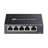 OMADA DS105G, 5 Port Gigabit,  Ynetilemez, Masast/Vesa Metal Kasa Sessiz Switch