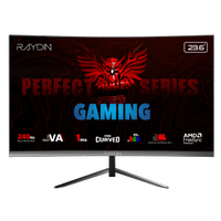 RAYDIN MM24RFA-240HZ, 23.6", 1ms, 240Hz, Full HD, HDMI, DP, Hoparl�r, VA LED, R1650 Curved, Frameless, FreeSync Gaming Monit�r