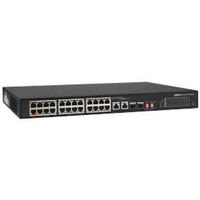 DAHUA PFS3226-24ET-240, 24 Port, MegaBit, 24 Port PoE, 240W, +2 Port Combo SFP,  Rack Mount Switch