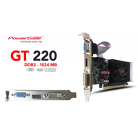 POWERGATE PG-GT220-1G-AR, 1Gb, GDDR3, 128 Bit, 1xD-Sub, 1xDVI, 1xHDMI Ekran Kartý