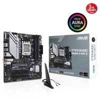 ASUS PRIME B650M-A WIFI II, 4xDDR5, 2x M.2, D-SUB, HDMI, DP, Wi-Fi 6, Bluetooth v5.2, AMD Ryzen 7000 Serisi, AM5 Soket Anakart