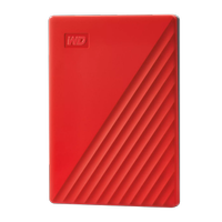 WD WDBYVG0020BRD-WESN, My Passport, 2TB, 2.5", USB3.2, Tanabilir, Harici HDD, Krmz