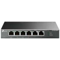 TP-LINK TL-SG1006PP 6 Port, GigaBit, Metal Kasa, 4 Port PoE, 64W, Ynetilemez, Masast Switch