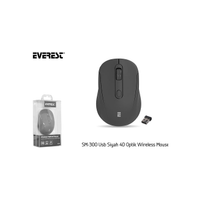 EVEREST SM-300, USB Nano 2,4G Kablosuz, 1600dpi, Optik, 4 Tulu, Siyah Mouse