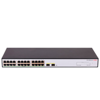 H3C S1600V2-26S , 24 Port, GigaBit, PoE 370W, L2, 2 Port GigaBit SFP, Web Y�netilebilir, Masa�st� Switch