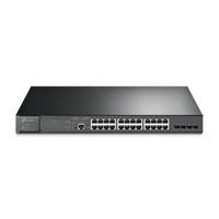 TP-LINK OMADA PROJE, TL-SG3428MP, 24 Port, GigaBit, Metal Kasa, 24 Port PoE, 384W, +4Port GigaBit SFP, Ynetilebilir, Rackmount Switch