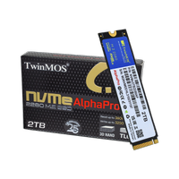 TwinMOS NVMe2TB2280AP, AlphaPro, 2TB, 3600-3250Mb/s, Gen3, NVMe PCIe M.2, SSD, TLC, 3DNAND