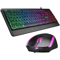 EVEREST KM-R59, FORZA, Rainbow Ikl, Trke Q, USB Kablolu, Gaming, Klavye Mouse Set