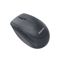 PHILIPS SPK7627K, Gri, USB Nano 2,4Gh ve Bluetooth Kablosuz, 1600dpi, Optic, 5 Tulu, arj Edilebilir, Mouse