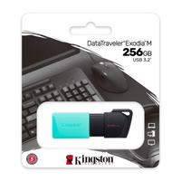 KINGSTON DTXM/256GB USB 3.2 Data Traveler Exodia M Flash Disk (Siyah-Ye�il)