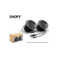 SNOPY SN-03A, 4W, 1+1 Masast, USB Speaker, (Siyah)