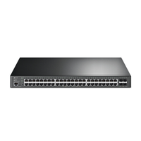 TP-LINK OMADA PROJE, TL-SG3452XP, 48 Port, GigaBit, Metal Kasa, 48 Port PoE, 500W, +4Port 10GE SFP, Ynetilebilir, Rackmount Switch