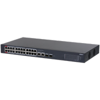 DAHUA CS4228-24GT-375 28Port, Gigabit, 24 Port PoE, 375W, +2 Port Uplink, +2 Port SFP Gigabit Combo, Cloud Ynetilebilir, Switch