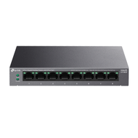 TP-LINK LS108GP, Green Tech, 8 Port GigaBit, 8 Port Poe, 62W, Ynetilemez, Metal Kasal Switch