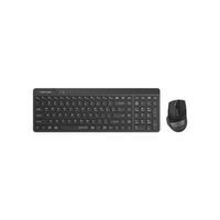 A4 TECH FG2400 AIR2 Siyah, FSTYLER, 2.4Ghz Mini Kablosuz, T�rk�e Q, SESS�Z Klavye Mouse Set
