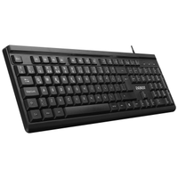 EVEREST KB-741, USB Kablolu, Trke Q,  2 metre Bakr Kablolu, Standart Klavye (Siyah)