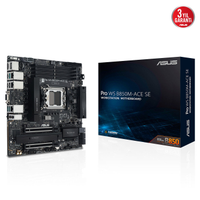 ASUS PRO WS B850M-ACE SE, 4xDDR5, 2xM.2, HDMI, DP, Type-C, D-SUB, PCIe 5.0, AM5 Soket Micro-ATX Anakart