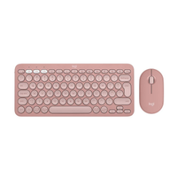 LOGITECH Pebble 2 Combo, Rose, 920-012247, Bluetooth, Trke, Q, Multimedya, Mini Klavye Mouse Set