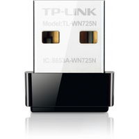 TP-LINK TL-WN725N, 150Mbps, 2.4 Ghz, Dahili Anten, Mini Tasarým, USB2.0, WIRELESS ETHERNET