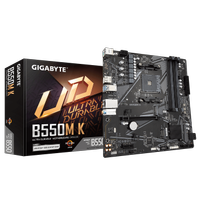 GIGABYTE B550M K, rev.1.0, 4xDDR4, 2xM.2, DP, HDMI, AM4 Soket Anakart