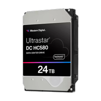 WD ULTRASTAR, WUH722424ALE6L1, 3.5", 24TB, 512Mb, 7200 Rpm, 7/24 Enterprise, DATA CENTER-G�VENL�K-NAS-SERVER, HDD (DC HC580) (0F62795) (T�rkiye Distrib�t�r� Garantili)