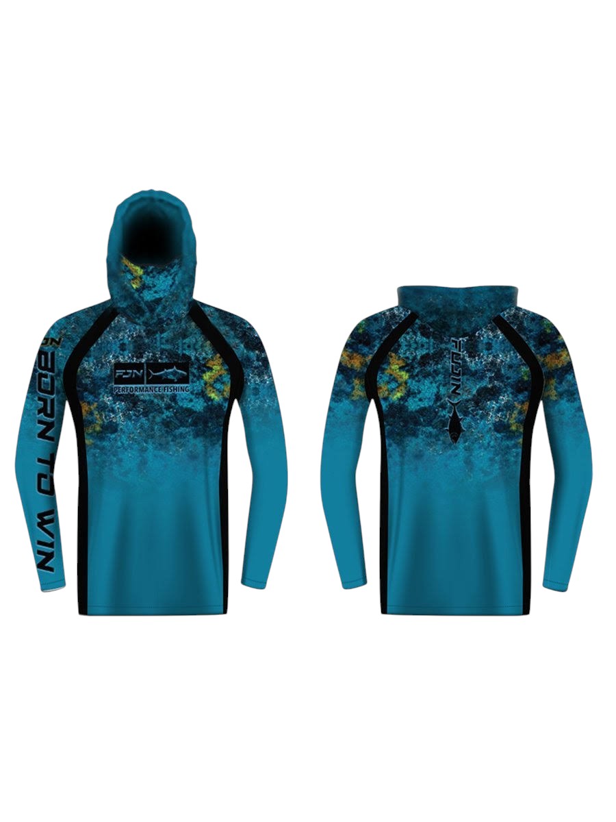 Fujin Performance Hooded Kapüşonlu ve Boyunluklu Blue Reef