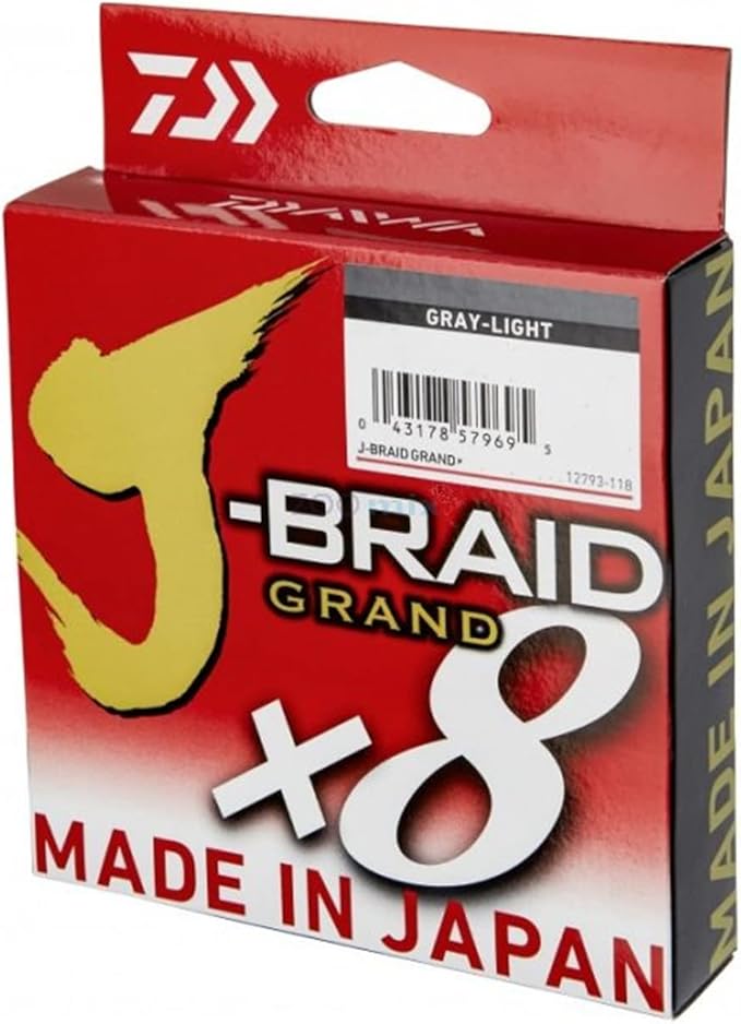 Daiwa J-Braid Grand x8 Gray-Light İp Olta Misinası 135 mt 0.13 mm