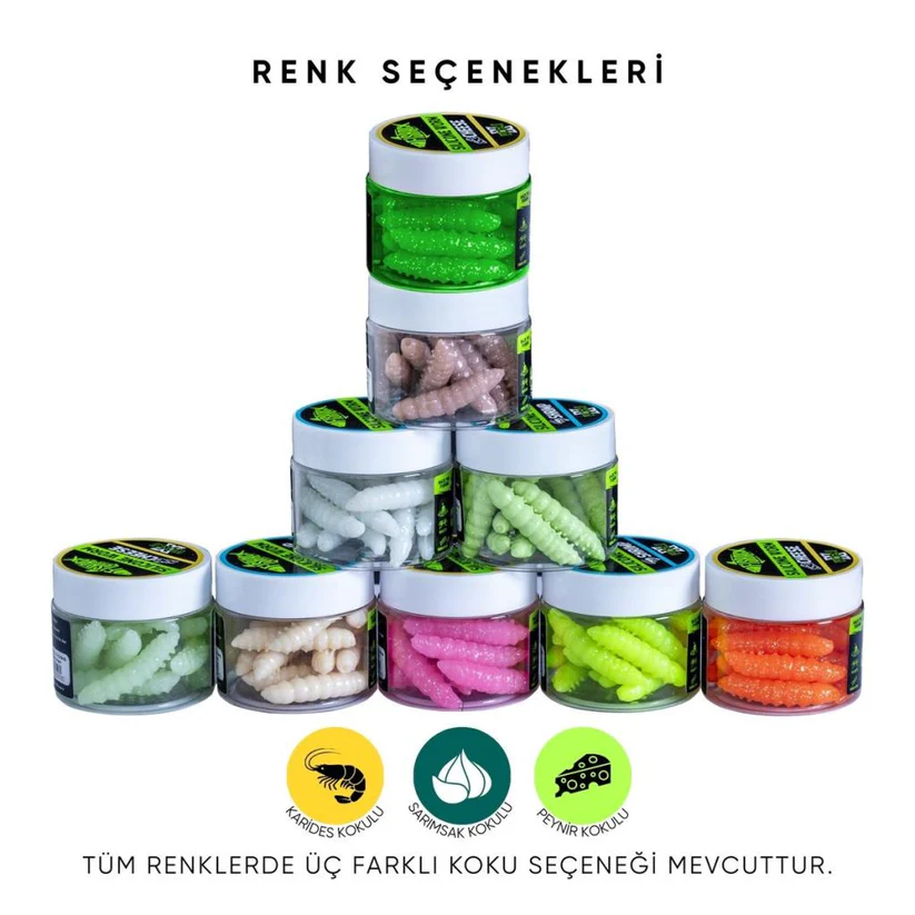 Fishack Yüzen Silikon Kurt 37mm Aromalı