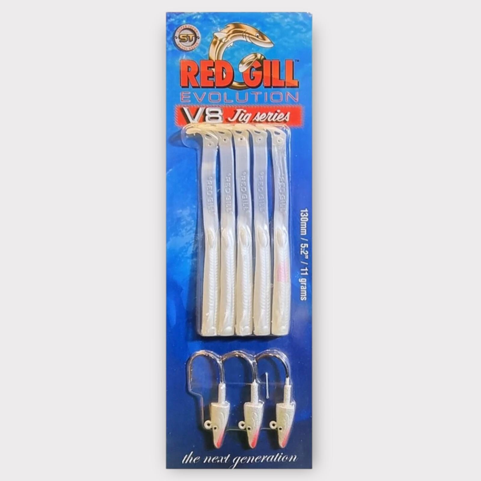 Red Gill 130mm Silver Pearl Evo V8 Jig Series 11gr.