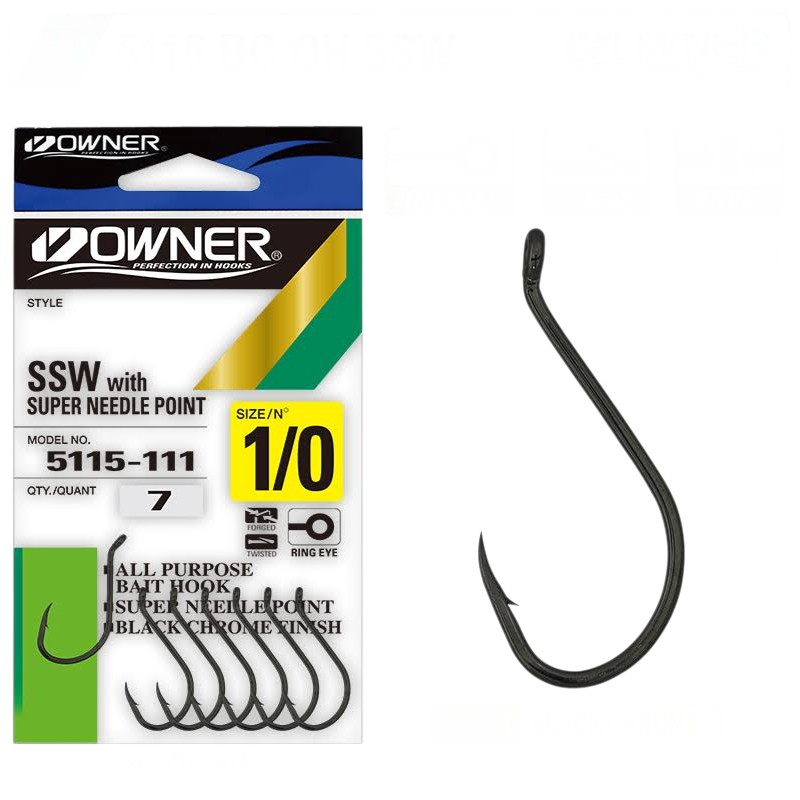 Owner 5115 Oh Ssw Black Chrome İğne