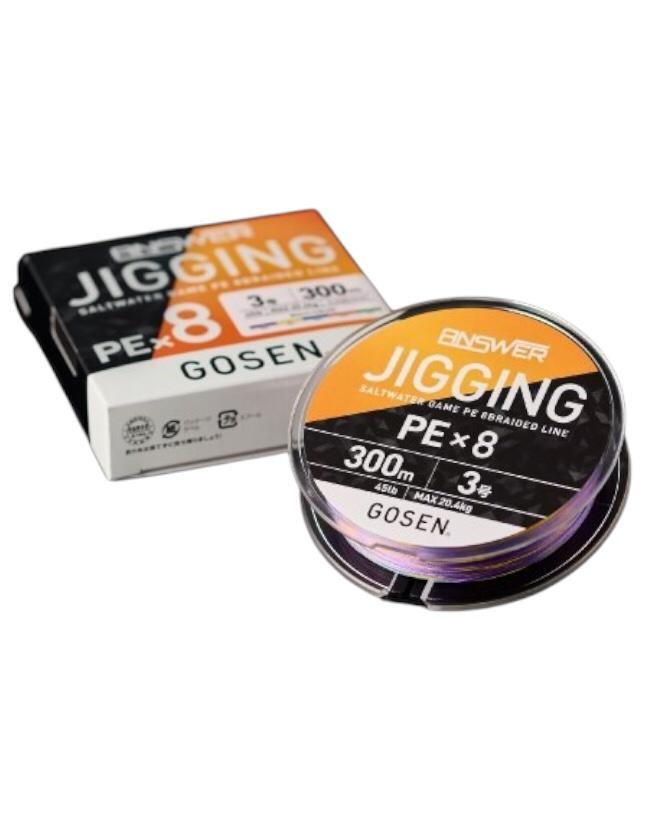Gosen Jigging Answer PE 8 Örgü Jig ve Tai Rubber İpi 300mt Multi