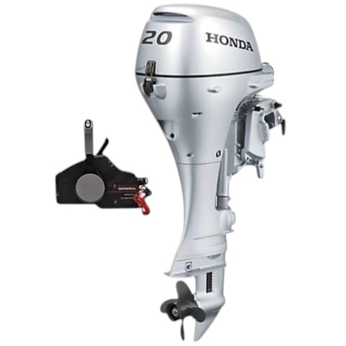 HONDA 20 HP UZUN ŞAFT MARŞLI DİREKSİYON SİSTEMLİ - ELEKTRİK TRİMLİ 4 ZAMANLI DIŞTAN TAKMA DENİZ MOTORU-BF20 DK2 LRTU
