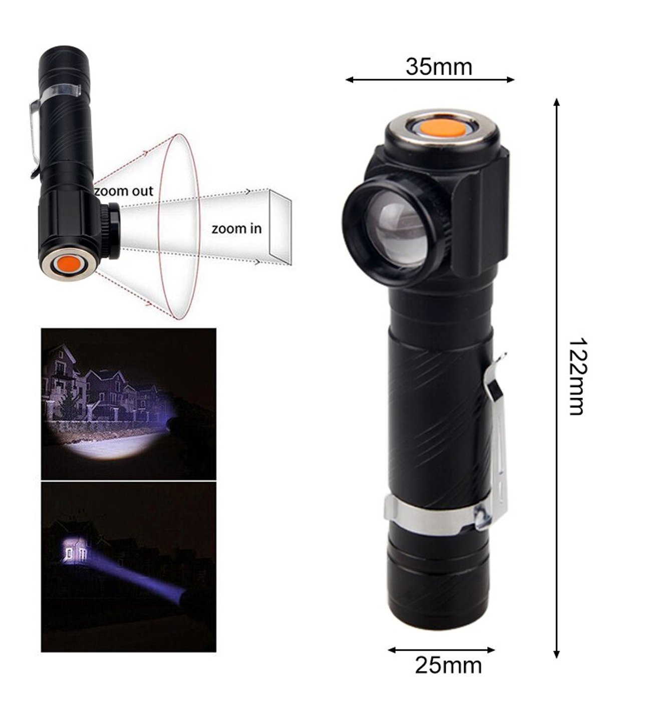 Baretta TK80 T6 LED 800 Lümen El ve Kafa Feneri