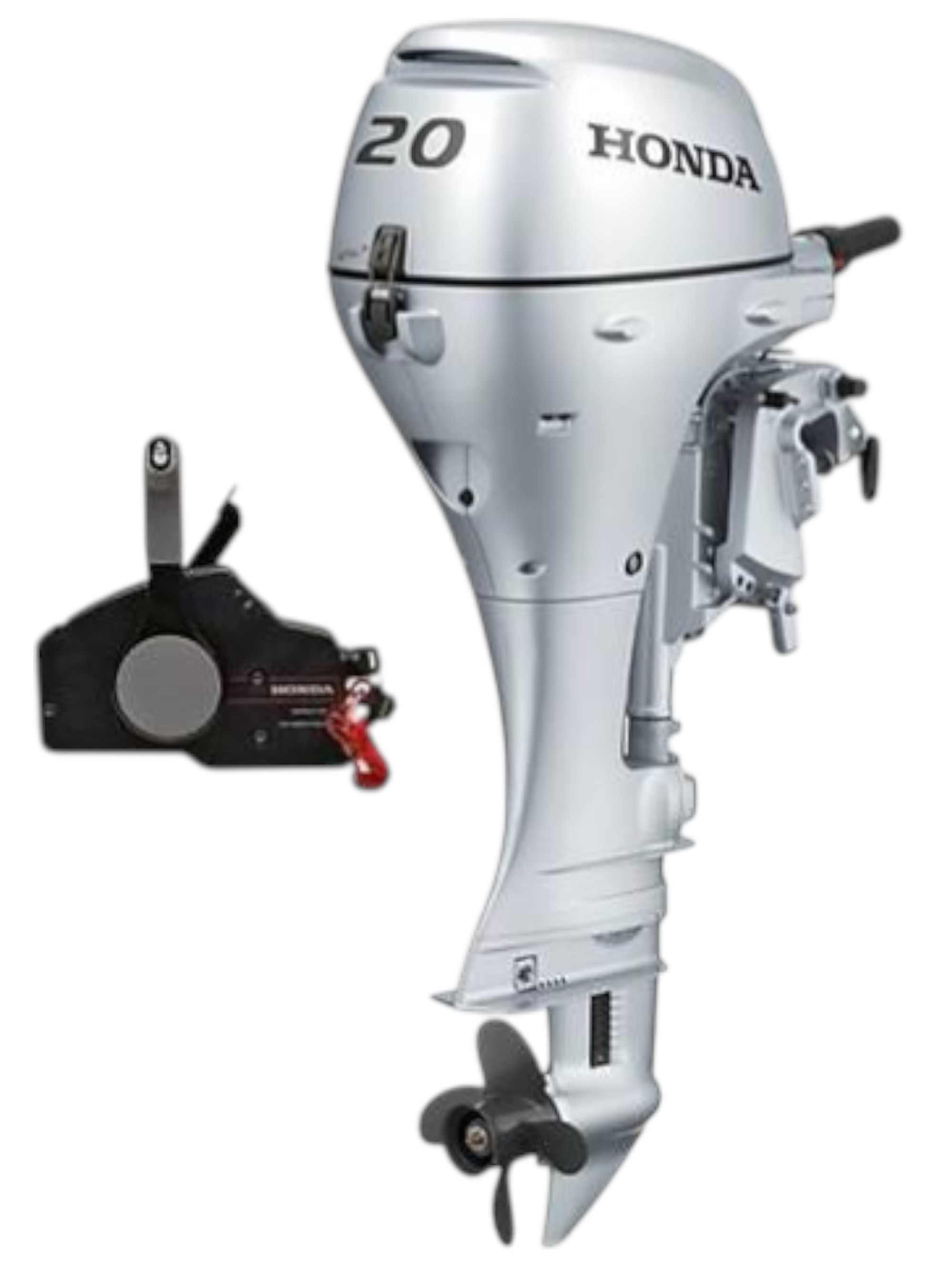 HONDA 20 HP UZUN ŞAFT MARŞLI DİREKSİYON SİSTEMLİ - ELEKTRİK TRİMLİ 4 ZAMANLI DIŞTAN TAKMA DENİZ MOTORU-BF20 DK2 LRTU