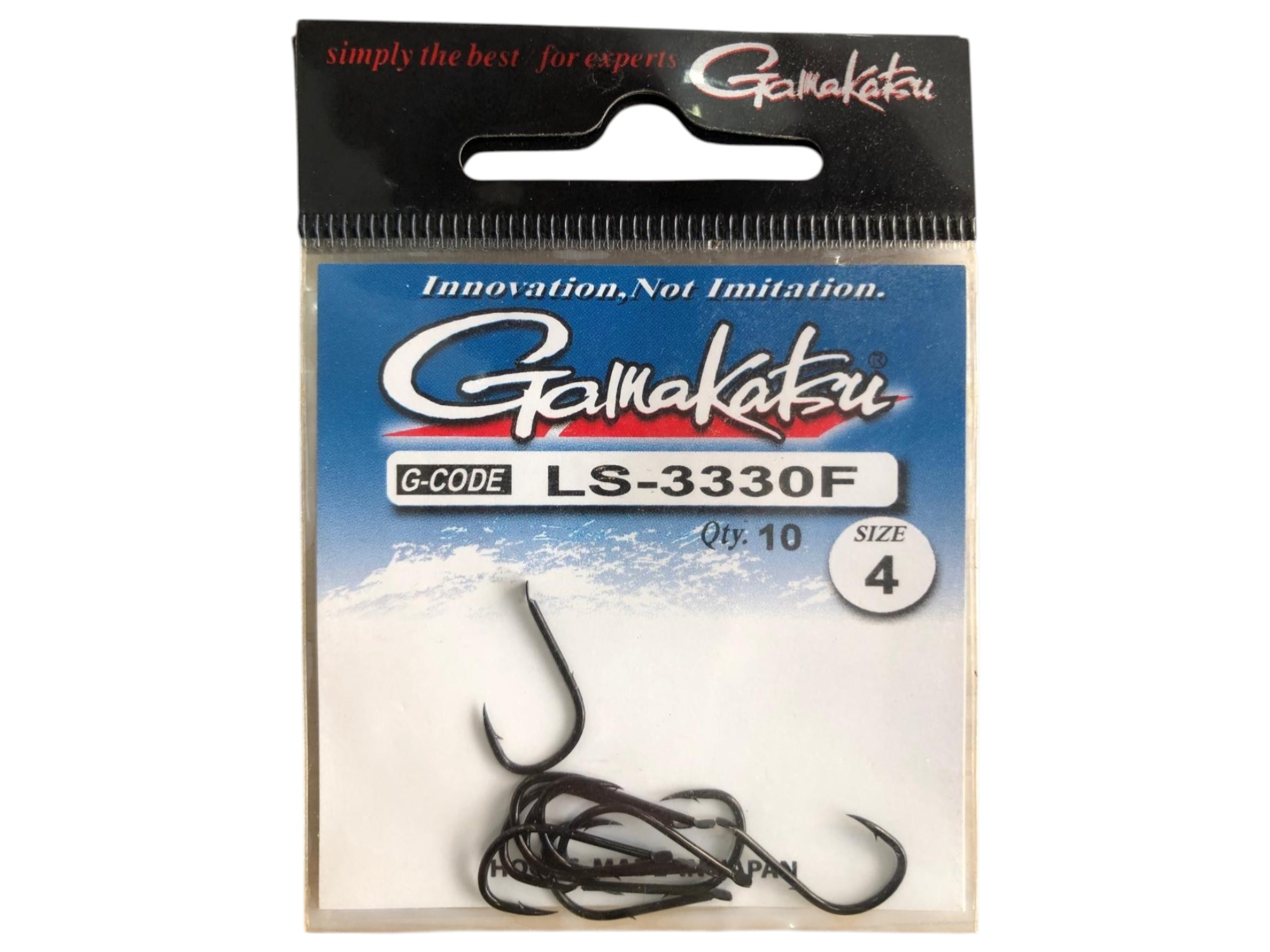 GAMAKATSU HOOK LS-3330F (BLACK) (10 adet) 4 No