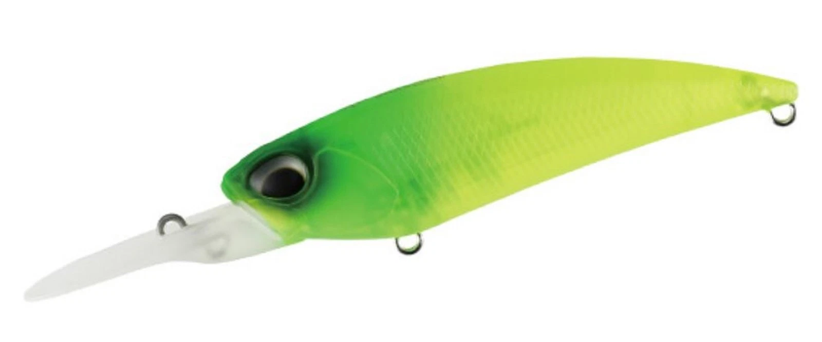 DUO Realis Shad 59MR 5.9cm 4.7g Suspending Ghost Mat Lime Chart