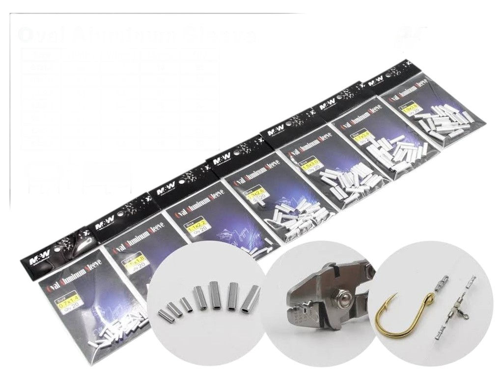 M&W Jigging Oval Aluminum Sleeve